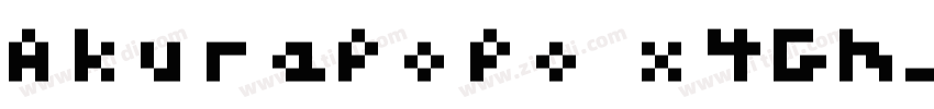 Akurapopo x4Gm字体转换